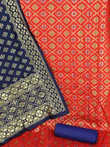 MANVAA Ethnic Motif Woven Design Unstitched Dress Material