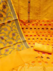 MANVAA Ethnic Motifs Woven Design Unstitched Dress Material