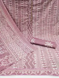 Panzora Ethnic Motifs Printed Gotta Patti Unstitched Dress Material