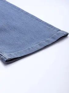 The Roadster Life Co. Women Bootcut High-Rise Slash Knee Light Fade Stretchable Jeans