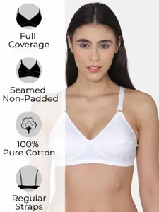 KOMLI Pack of 3 Non Padded Super Cotton Minimizer Bra