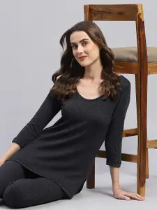 Monte Carlo Ribbed Cotton Thermal Tops