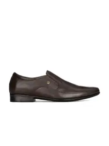 Bata Men ZEALOT Textured Leather Formal Slip-On Shoes