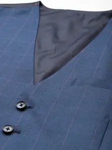 Park Avenue Super Slim Fit Checked Blazer & Trousers