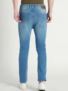 Dennis Lingo Men Tapered Fit Light Fade Clean Look Cotton Jeans