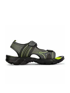 Power Men Textured Leather Sports Sandals