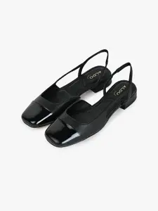 ALDO AMANDINE Square Toe Block Heel Mules