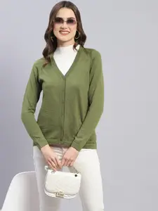 Monte Carlo V-Neck Woollen Cardigan Sweater