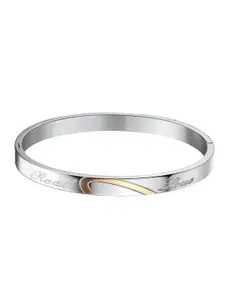 Yellow Chimes Silver Plated Bangle Style Bracelet