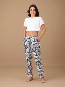 Nykd Women Printed Relaxed Fit Lounge Pants