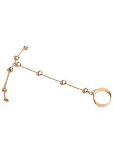 OOMPH Heart Shaped Bracelet With Ring
