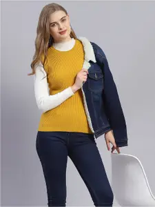 Monte Carlo Ribbed Round Neck Sweater Vest