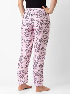 NOIRA Women Pack Of 2 Printed Straight Leg Lounge pants