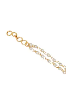 Ruby Raang Girls Gold-Plated Kundan Studded Link Bracelet