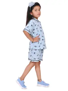 BAESD Girls Conversational Printed Night suit