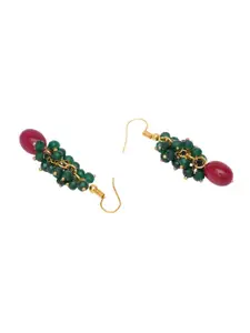 Ruby Raang Girls Gold Plated Drop Earrings
