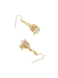 Ruby Raang Girls Gold Plated Jhumkas
