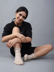 Dollar Socks Pack Of 5 Patterned Cotton Ankle-Length Socks