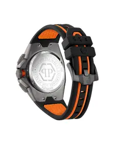 PHILIPP PLEIN Men Textured Stainless Steel Analogue Watch PWTBA0523