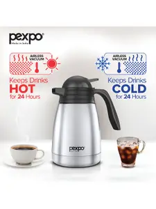 Pexpo Cosmo Silver Thermosteel ISI Certified Hot & Cold Insulated Flask Carafe 600ml