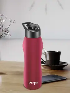 Pexpo BISTRO Set of 4 Sipper Cap Stainless Steel 1L Single wall Red Water Bottle