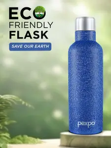 Pexpo Oreo Blue ISI Certified Thermosteel Hot and Cold flask Insulated Water Bottle 500 ml