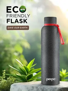 Pexpo Black BRAVO-ISI Certified Thermosteel Hot & Cold flask Insulated Water Bottle 700ml