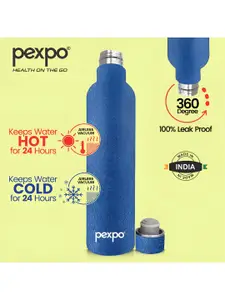 Pexpo Oreo Blue ISI Certified Thermosteel Hot and Cold flask Insulated Water Bottle 750 ml
