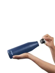 Pexpo Ludo Navy Blue Printed Thermosteel Hot And Cold Flask Insulated Water Bottle 700ml