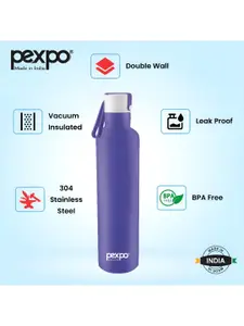 Pexpo Oslo Purple ISI Certified Thermosteel Hot Flask Cap Screw Water Bottle 750ml