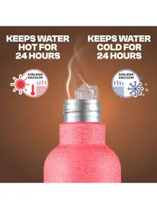 Pexpo Pink OSLO-ISI Certified Thermosteel 750ml Hot and Cold flask Insulated Water Bottle
