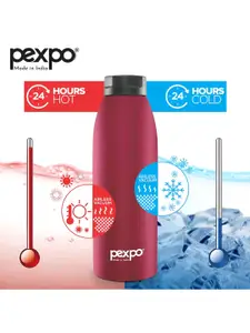 Pexpo Bolero Crimson Red ISI Certified Thermosteel Hot and Cold Flask Water Bottle 900 ml