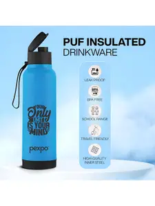 Pexpo Blue Single Stainless Steel Water Bottle 500 ml