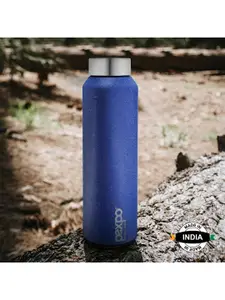 Pexpo VERTIGO 3pc Fridge Water Bottle 1L Single wall Blue Stainless Steel