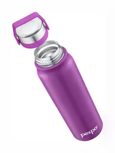 Pexpo Pluto Purple Double wall Thermosteel Hot & Cold Insulated Water Bottle 720ml