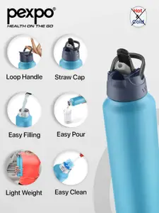 Pexpo CHICO Refrigerator Stainless Steel Single wall Blue Water Bottle 950 ml