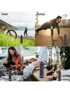 Pexpo Bosco Blue Double wall Thermosteel Hot flask Denim Insulated Water Bottle 800ml