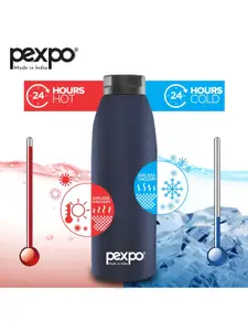 Pexpo Bolero Blue ISI Certified Thermosteel Hot and Cold Flask Water Bottle 900ml