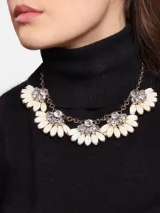 DressBerry Gold-Plated Stone-Studded Necklace
