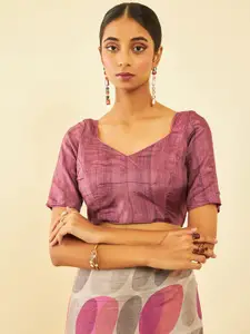 Soch Geometric Printed Saree With Tassels