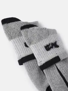 HRX by Hrithik Roshan Men Set of 3 Patterned Above Ankle-Length Socks