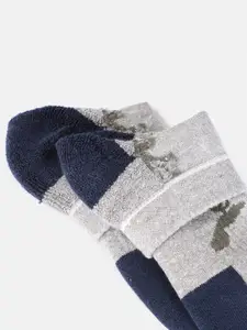 HRX by Hrithik Roshan Men Pack Of 3 Patterned Above Ankle-Length Socks