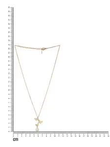 Jazz and Sizzle Gold-Plated Contemporary Pendant With Chain