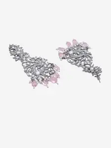 Kushal's Fashion Jewellery Rhodium-PlatedClassic Drop Earrings