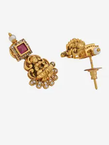 Kushal's Fashion Jewellery Gold-Plated Classic Drop Earrings