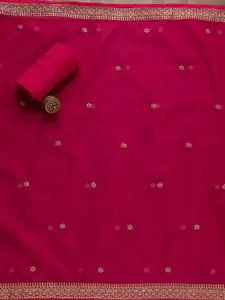 Koskii Geometric Printed Sequined Unstitched Dress Material