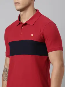 DIXCY SCOTT Colourblocked Short Sleeves Regular Fit Tshirts