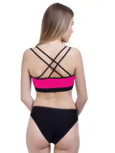 Aamarsh Pack Of 3 Cotton Bra & Briefs