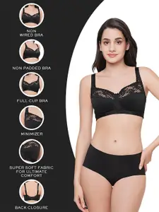 Wacoal Pack Of 2 Floral Lace Full Coverage Rapid-Dry Minimizer Bras With All Day Comfort