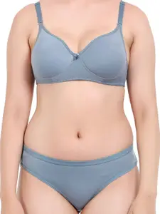 AROUSY Pack of 2 Cotton Bra Panty Lingerie Set